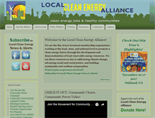 Tablet Screenshot of localcleanenergy.org